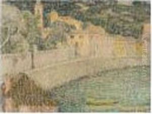 Le Port, Saint-jean-cap-ferrat by Henri Eugene Augustin Le Sidaner