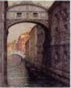 Venise, Le Pont Des Soupirs by Henri Eugene Augustin Le Sidaner