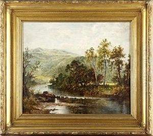 River In Wooded Hills
