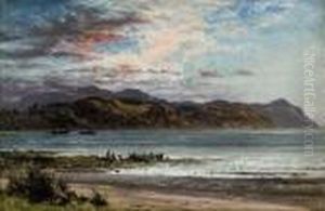 A Coastal Landscape by Benjamin Williams Leader