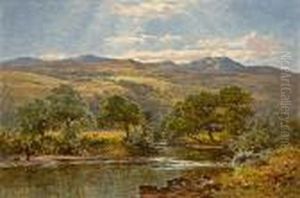 A Fine Day, North Wales by Benjamin Williams Leader