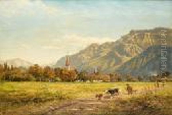 A Fine Autumn Day At Interlaken - view 1