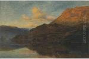 Ulleswater - Evening by Benjamin Williams Leader