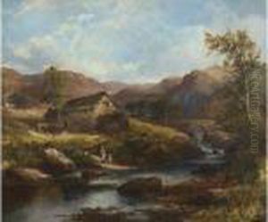William Leader, British A View Ofnorth Wales by Benjamin Williams Leader