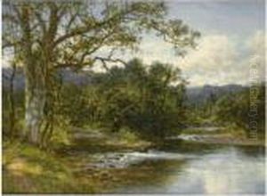 Bettws-y-coed, North Wales by Benjamin Williams Leader
