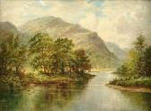 Leader, R.a. Llugwy River, North Wales by Benjamin Williams Leader