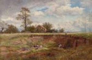 The Gravel Pit by Benjamin Williams Leader