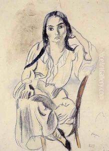 Gypsy Woman by Jules Pascin