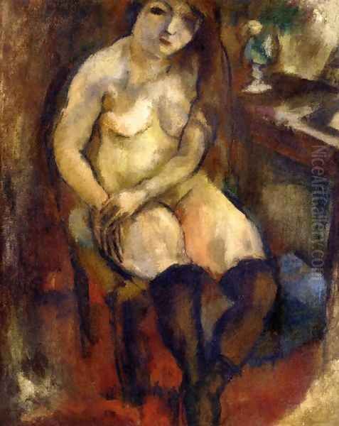 Nude with Black Stockings - view 1