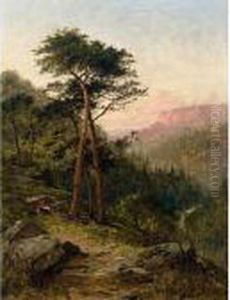 Evening, North Wales by Benjamin Williams Leader