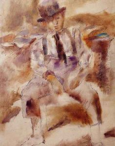 Mulatto with Bowler Hat by Jules Pascin