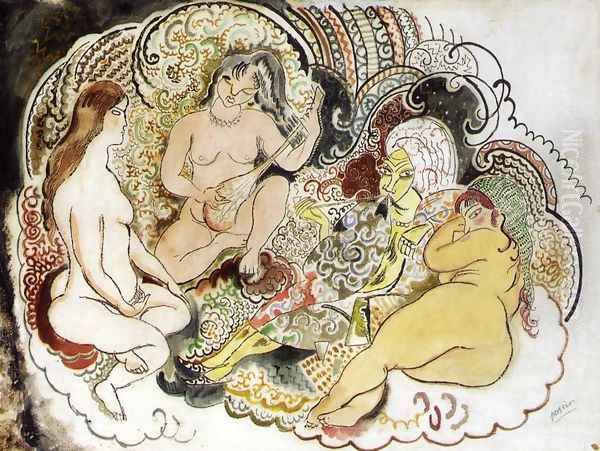 An Oriental and His Women - view 1