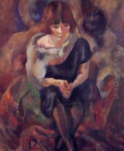 Lucy Wearing aa Fake Fur by Jules Pascin