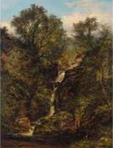 A Glen On Ben Voirlich by Benjamin Williams Leader