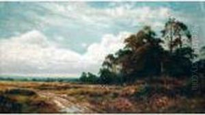 September Picnic, Banstead by Benjamin Williams Leader