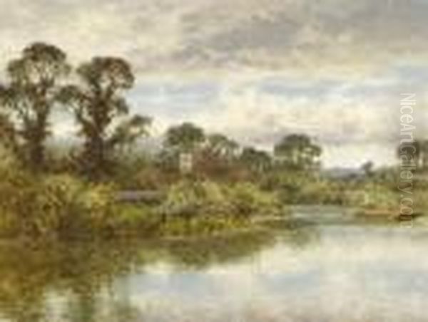 Reed Gatherers At Streatley On Thames - view 1
