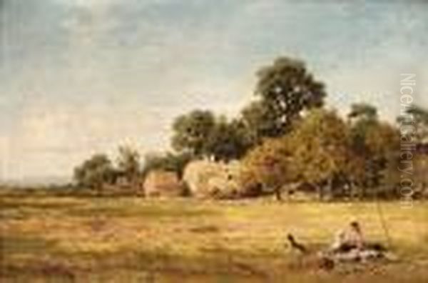 Making A Hay-rick, Whittington - view 1
