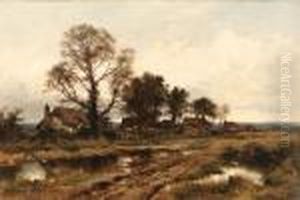 The Outskirts Of A Worcestershire Village by Benjamin Williams Leader