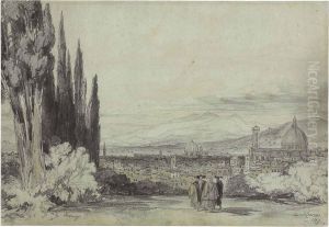 A View Of Florence With The Duomo In The Distance