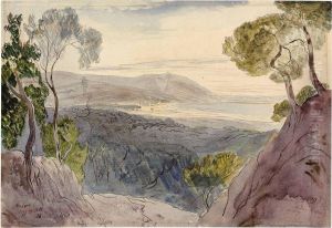 Andora, Italy by Edward Lear