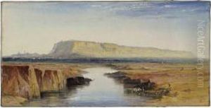 View Of Gwalior, India by Edward Lear