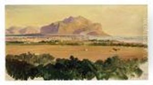 View Of Monte Pellegrino, Palermo by Edward Lear