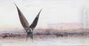 View On The Nile by Edward Lear