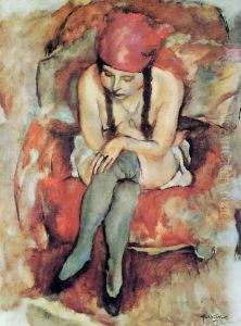 Claudine Resting by Jules Pascin