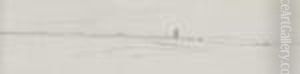 The Roman Campagna With St Peter's And The Claudian Aqueduct by Edward Lear