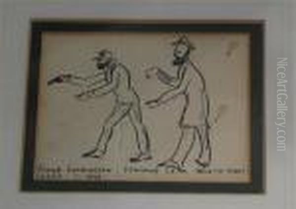 Frank Lushington Teaching Lear How To Shoot, Corfu - view 1