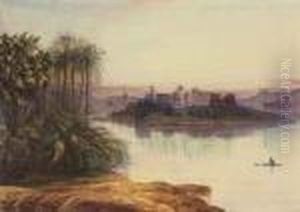 View Of Philae At Sunset, Egypt