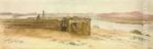 The Temple Of Amada, Nubia, Egypt by Edward Lear