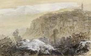 Sartene, Corsica by Edward Lear