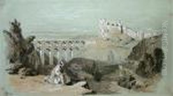 "byron Musing Over The Splendours Of
Antiquity" - view 1