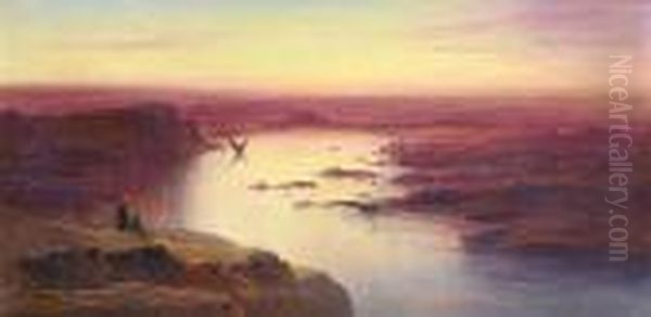 Sunset On The Nile, Above Aswan - view 1