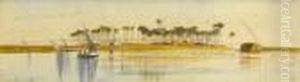 Dhows On The Nile by Edward Lear