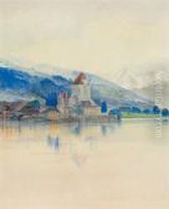 Lake Thun With The Schloss Oberhofen