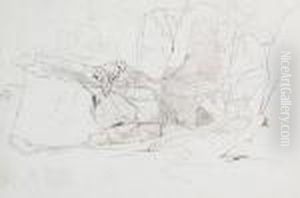 A Rocky Landscape by Edward Lear