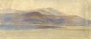 The Coast At Argostoli, Cephalonia, Greece by Edward Lear