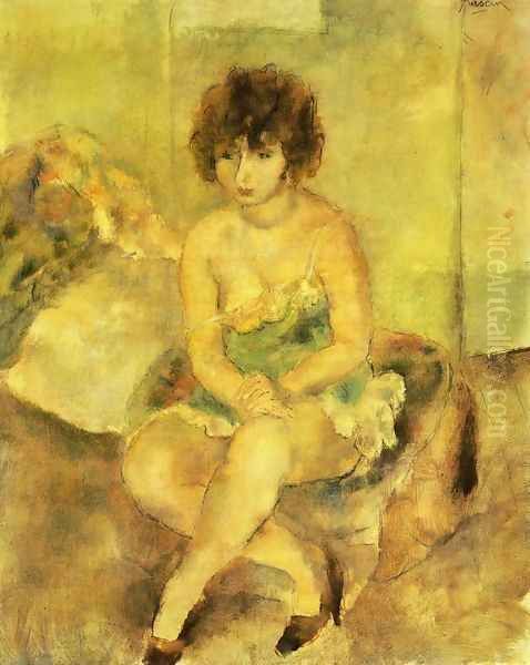 Portrait of Lucy Krohg by Jules Pascin