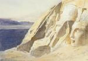 Abu Simbel, Egypt by Edward Lear