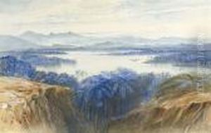 A View Of Mahee, India by Edward Lear