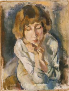 Portrait of Hermine David by Jules Pascin