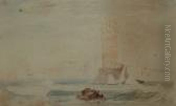 View Of A Fortified Coastal Town - view 1