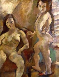 Two Nudes by Jules Pascin