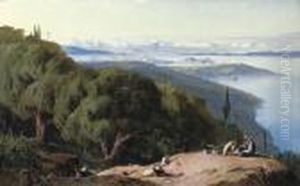 Corfu From The Hill Of Gastouri
