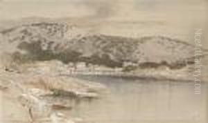 View Of The Town And Harbour, Paxos, Greece by Edward Lear