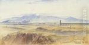 The Claudian Aqueduct On The Via Appia Near Rome by Edward Lear