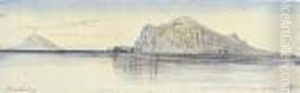 View Of Stromboli, Italy by Edward Lear