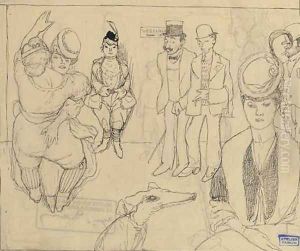 La salle de fete by Jules Pascin